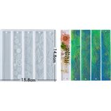 Hobiflex Epoksi Reçine Silikon Kalıp Ithal Kalpli Patili Kitap Ayracı Beşli Silikon Kalıp HB60215-0020 - Renk - Beyaz