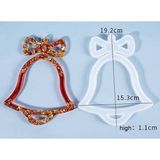 Hobiflex Epoksi Reçine Silikon Kalıp İthal / Kapı Süsü Noel Silikon Kalıp HB4521-0099 - TEKLİ - Beyaz