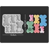 Hobiflex Epoksi Reçine Silikon Kalıp İthal / Kemik Künye Anahtarlık Silikon Kalıp HB8021-0098 - TEKLİ - Beyaz