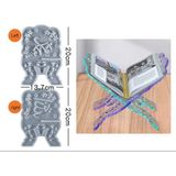 Hobiflex Epoksi Reçine Silikon Kalıp Ithal Orta Boy Motifli Rahle Silikon Kalıp HB60215-0023 - Renk - Beyaz