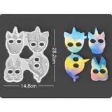 Hobiflex Epoksi Reçine Silikon Kalıp İthal / Unicorn Figürleri Anahtarlık Toka Obje Silikon Kalıp HB10021-0079 - TEKLİ - Beyaz
