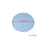 Hobiflex Epoksi Reçine Silikon Kalıp Tırtıklı Büyük Yuvarlak Tepsi Sunum ve Muhtelif Kalıp HB460160 - 0003