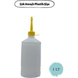 Hobiflex Plastik Şişe Çok Amaçlı Dolum Şişesi 1 Lt 6 Adet