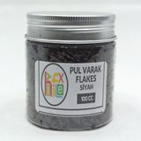 Hobiflex Pul Varak Gilding Flakes Sanatsal Ince Tanecikli Kırpık Folyo Epoksi Reçine Nail Art 100 cc Siyah - TEKLİ