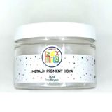 Hobiflex Reçine Metalik Sedefli Pigment 50 gr İnci Beyazı Parlak Mavi Epoksi Toz Boya