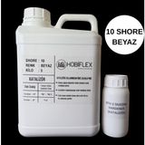 Hobiflex Rtv 2 Kalıp Silikonu 1. Sınıf Kalite Sıvı Silikon 5 kg 10 Shore Beyaz Renk