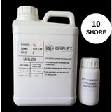 Hobiflex Rtv 2 Kalıp Silikonu 1. Sınıf Kalite Sıvı Silikon 5 kg 10 Shore Yarı Şeffaf Renk
