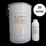 Hobiflex Rtv 2 Kalıp Silikonu 1. Sınıf Sıvı Silikon 25 kg 20 Shore Yarı Şeffaf Renk