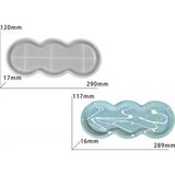 Hobiflex Silikon Kalıp Ithal Üçlü Yuvarlak Muhtelif Altlık Tabak Kalıp Epoksi Reçine Kalıp HB220-0123 - TEKLİ - Beyaz