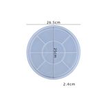 HOBİFLEX SİLİKON KALIP TAŞ TOZU İTHAL DEKORATİF BÜYÜK YUVARLAK SUNUM TEPSİ TABAK KALIBI EPOKSİ HB460-0167