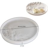 Hobiflex Silikon Kalıp Taş Tozu Ithal Dekoratif Kabartmalı Tabak Kalıbı Epoksi Reçine HB200-0143 - TEKLİ - Beyaz