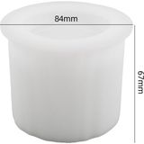 Hobiflex Silikon Kalıp Taş Tozu Ithal Dekoratif Küçük Mumluk Saksı Kalıbı Parafin Epoksi Reçine HB120-0157 - TEKLİ - Beyaz
