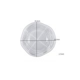 HOBİFLEX SİLİKON KALIP TAŞ TOZU İTHAL DEKORATİF YUVARLAK DALGALI SUNUM TABAK KALIBI EPOKSİ HB170-0169
