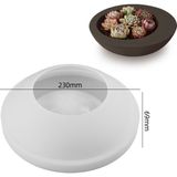 Hobiflex Silikon Kalıp Taş Tozu Ithal Muhtelif Büyük Boy Dekoratif Kase Meyvelik Kalıbı Epoksi HB390-0137 - TEKLİ - Beyaz