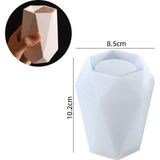 Hobiflex Silikon Kalıp Taş Tozu Ithal Orta Boy Dekoratif Vazo Mumluk Kalıbı Epoksi Reçine HB210-0152 - TEKLİ - Beyaz