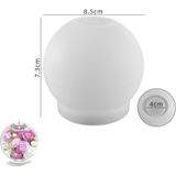 Hobiflex Silikon Kalıp Taş Tozu Parafin Ithal Dekoratif Küre Küçük Tealight Mumluk Kalıbı Epoksi HB120-0162 - TEKLİ - Beyaz