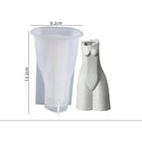 Hobiflex Taş Tozu Silikon Kalıp Ithal 3 Boyutlu Insan Vücut Figür Vazo Epoksi Reçine HB125215-0030 - Renk - Beyaz