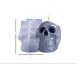 Hobiflex Taş Tozu Silikon Kalıp Ithal 3 Boyutlu Kuru Kafa Figür Parafin Epoksi Reçine HB60215-0032 - Renk - Beyaz