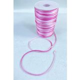 Hobigram 1 Mm Floş Saten İp Kurdele İpi Kolye Bileklik İpi Fuşya Pembe Tonları Rengarek 10 Metre