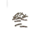 Hobigram 5 Cm Gümüş Otomatik Örgü Toka Aparatı - Metal Klips - Tasarım Toka Aparatı - 5 Adet