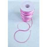 Hobigram 5 Metre Floş Saten İp Kurdele İpi Kolye Bileklik İpi Fuşya Pembe Tonları Rengarek 5 Metre