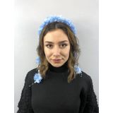 Hobigram Bebe Mavi Lazer Kesim İncili Taç