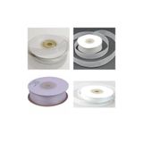 Hobigram Beyaz Organze Tül Kurdele (( 3 Adet ) 1 Cm, 25 Metre Organize Tül Kurdale,3 Top Organze Tül Kurdela