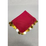 Hobigram Bordo Gold Pullu Lüx Halay Mendili