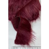 Hobigram Bordo Yapay Peluş Şerit Suni Kürk