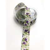 Hobigram Çiçek Desenli Grogren Kurdele 2,5 cm - 16112020226