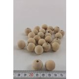 Hobigram Doğal Renk Ahşap Boncuk 17 mm