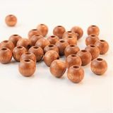 Hobigram Fındık Rengi Ahşap Boncuk 17 Mm 1 Paket 100 Gram