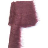 Hobigram Geniş Bordo Suni Kürk Yapay Peluş Şerit En 10 cm