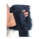 Hobigram Geniş Lacivert Suni Kürk Yapay Peluş Şerit En 10 cm