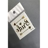 Hobigram Gold Rengi Bride Arrow Geçici Dövme