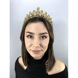 Hobigram Gold Rengi Zeety Model Kına Ve Gelin Tacı