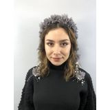 Hobigram Gri Lazer Kesim İncili Taç
