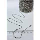 Hobigram Gümüş Metal Toplu Kolye Zinciri