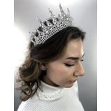 Hobigram Gümüş Rengi Kavya Model Kına Ve Gelin Tacı