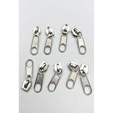 Hobigram Gümüş Rengi Metal Fermuar Başlığı