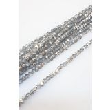 Hobigram Gümüş Şeffaf Kristal Boncuk 6 mm