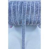 Hobigram Gümüş Simli Kadife Kurdele Süsleme Paketleme Kurdelesi 1 Cm 3 Metre Fiyatıdır