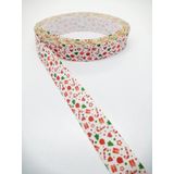 Hobigram Hediye Paketi Desenli Grogren Kurdele 2,5 cm 2 Metre