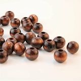 Hobigram Kahverengi Ahşap Boncuk 17 Mm 1 Paket 100 Gram