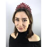 Hobigram Kırmızı Arven Model Kına Ve Gelin Tacı