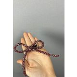 Hobigram Kırmızı Gümüş Full Taşlı Özel Tasarım Saç Tokası