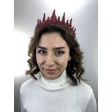 Hobigram Kırmızı Kavya Model Kına Ve Gelin Tacı