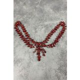 Hobigram Kırmızı Sema Alınlık Gelin Ve Kına Tacı Saç Aksesuarı