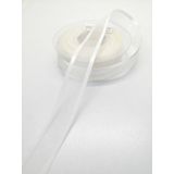 Hobigram Krem Organze Saten Kurdele 2,5 cm 1 Metre