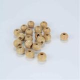 Hobigram Krem Rengi Ahşap Boncuk 17 mm 1 Paket 100 Gram